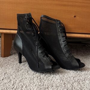 Dance Shoes - Mesh & Velvet Bottoms